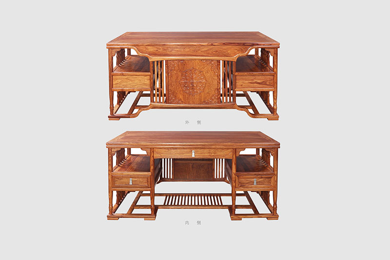 昌都中式家居装饰书房桌椅组合家具效果图
