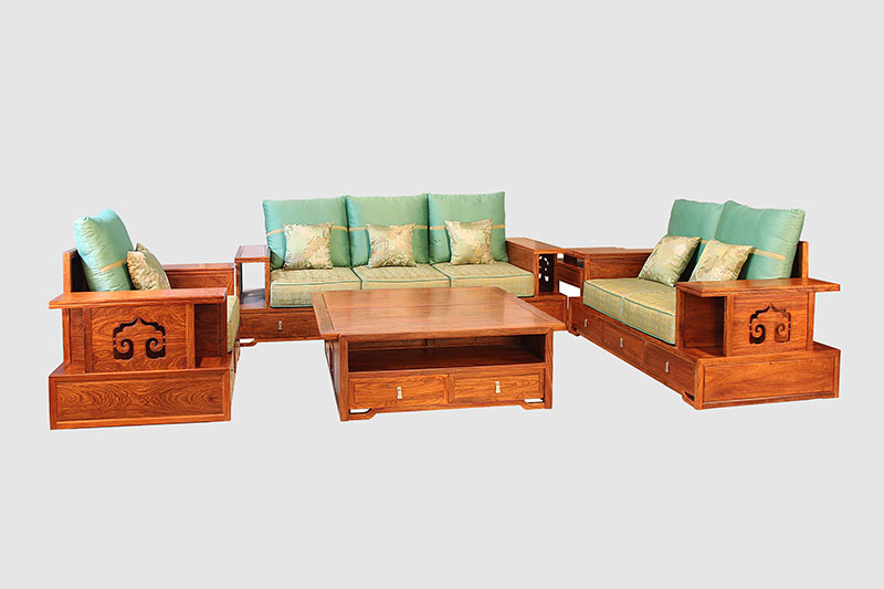 昌都中式实木沙发简直太美了